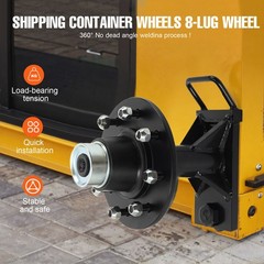 8x 5.5 Lug Superior Shipping Container Wheels; Spindle Kit，Container Moving Kit