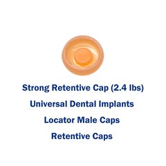 Dental Overdenture Implant Strong Retention Caps 1.2/2.4lbs for Locator Inserts