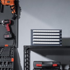 VEVOR Drill Bit Dispenser Organizer Cabinet Five-Drawer for #1 to #60 Stackable