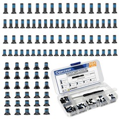 101Pcs Red Dot Sights Screws Kit – Alloy Steel Flat Head Screws for Optics Mo…