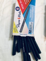 24 Count Paper Mate Write Bros. 1.00mm Ballpoint Pen,12 Blue Ink+12 Black ink