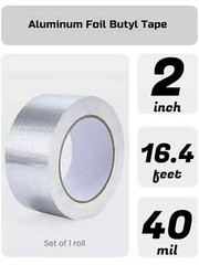 Butyl Waterproof Tape (4 PACK Leak-Proof Roof, RV, Windows, 2″ x16 Feet Long