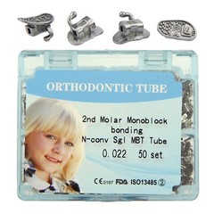 tubos de ortodoncia Dental Orthodontic Molar Tubes Buccal Tube Roth MBT 022 1st