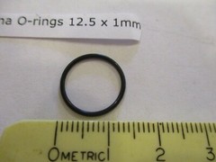 12.5mm ID x 14.5mm OD x 1mm thick O-ring. Buna-70. Quan 5.