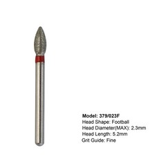 Dental Diamond Burs Egg Football FG 379/023F 379/023XF Extra Fine High Speed Bur