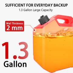 ✨5L Gas Fuel Tank Gas Can Oil Storage Can For ATV UTV Gokart Motorcycle Car SUV