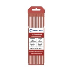 Brown TIG Welding Tungsten Electrode Assorted 10 pack 3/32″ 1/8″ WZ3 Length 6″