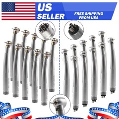 Dental Fiber Optic LED E-generator high speed handpiece Turbine 2 Holes/4 Holes