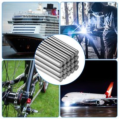 20Pcs Aluminum Melt Welding Rods Low-Temperature Flux-Cored Wire Brazing 1.6mm