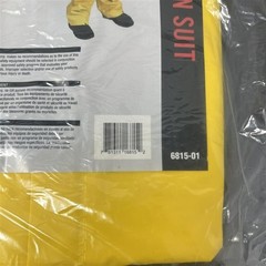 Sas Safety 3-Piece Yellow Rain Suit Medium 6812-01