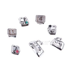 AZDENT Dental Orthodontic Metal Self-Ligating Brackets Roth 0.022″ 345 hooks
