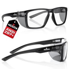 ANSI Z87.1 Clear Safety Glasses with Side Shields — Durable Anti Fog & Scratc…