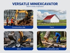 11-in-1 Mini Excavator Attachment Set: From Rakes to Buckets & Quick Coupler