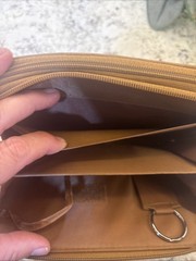 Franklin Covey? Compact Brown Leather Planner Organizer Wallet Binder READ