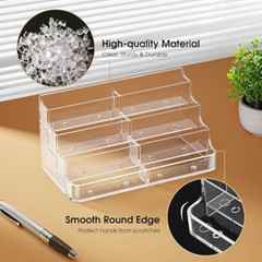 Acrylic Business Card Holder for Desk, Clear Desktop Business Card Display Stand