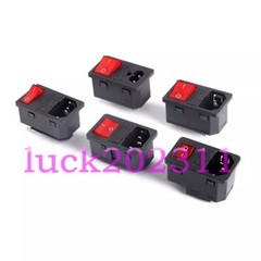 1pcs NEW AC power outlet with KCD1/3/4/5 Boat type switch with 10A fuse 3in1 #YT