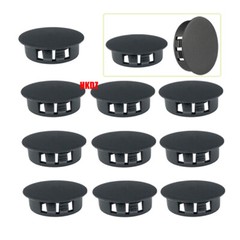 Black Round Plastic Hole Plug Blanking End Caps Pipe Tube Inserts Bungs 5mm~60mm