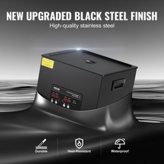 15L Sonic Cleaning Device, 360W Digital Sonic Washing Equipment w/ Mild Setting