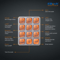 Elitech LMC-210 Wireless Refrigerant Electronic Charging Weight Recovery Scale