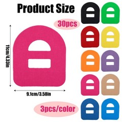 M, Green, Light Blue, Yellow, Dark Brown, Purple, Pink, Black, Orange, Red