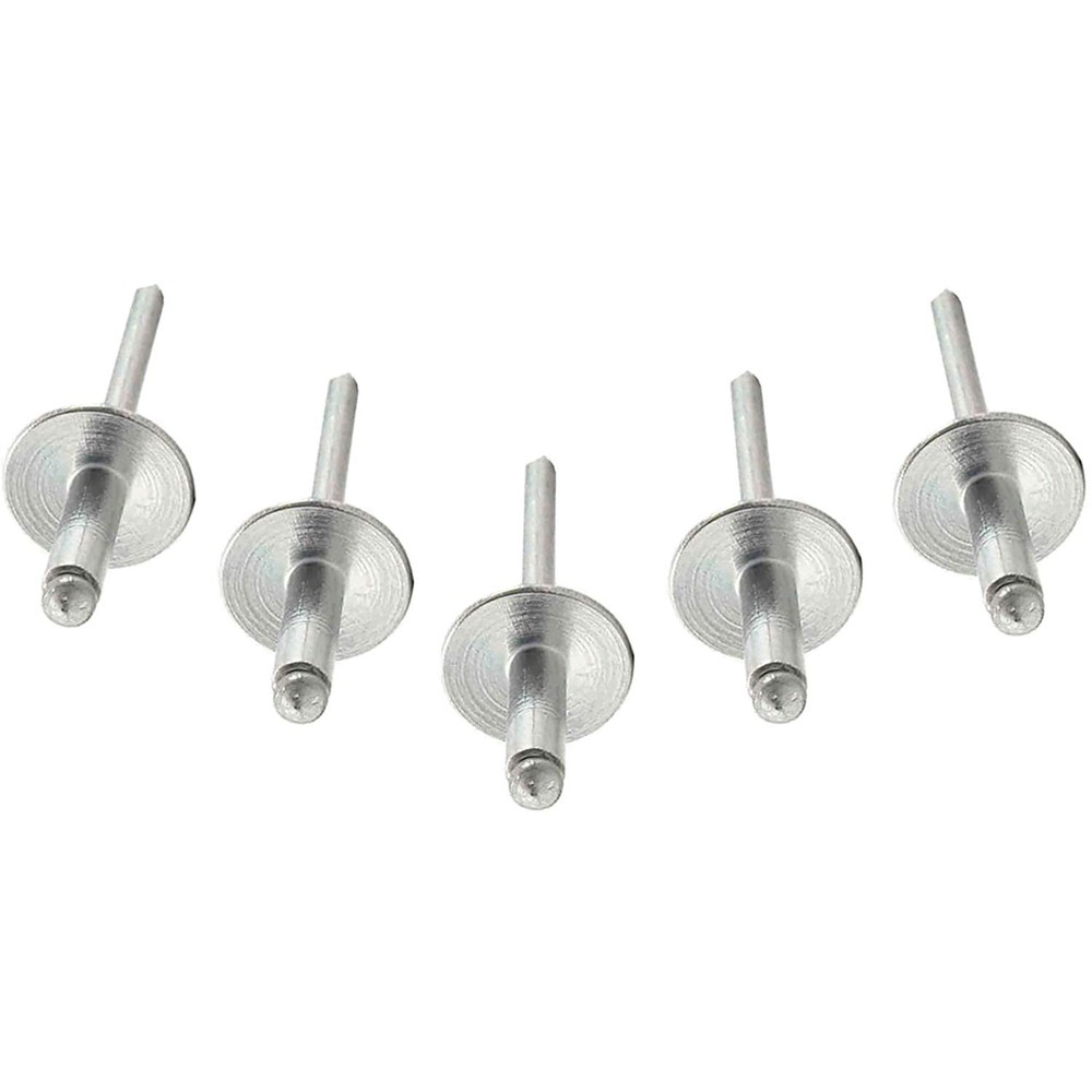 Aluminum Large Flange Open End Pop Rivets 3/16″ x 1/2″ Rivet Size 3/16 x 1/2