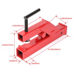 Receiver Hitch 2″ Clamp On Trailer Tractor Bucket Mount Adapter For Deere Bobcat