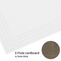 50 PCS 8.5×11 Inch White Corrugated Cardboard Sheets Filler Insert Pad DIY