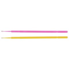 House Brand Dentistry 101318 Micro-Brush Applicators Fine Yellow & Pink 4 x 100P
