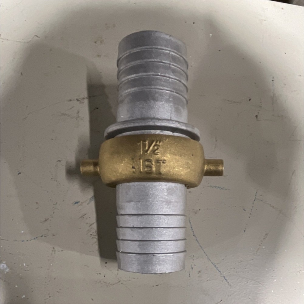 1 1/2 IST Brass and Aluminum Hose Fitting Adapter