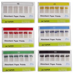 AZDENT Dental Gutta Percha Points Absorbent Paper Points Taper Endodontic Root