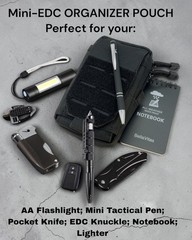 Tactical Molle Pouch Small Notebook Cover EDC Utility Bag Tool Pouch Gadget O…