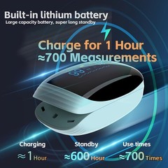 Rechargeable Pulse Oximeter Fingertip Oxygen Monitor Fingertip w/SpO2 Pulse Rate