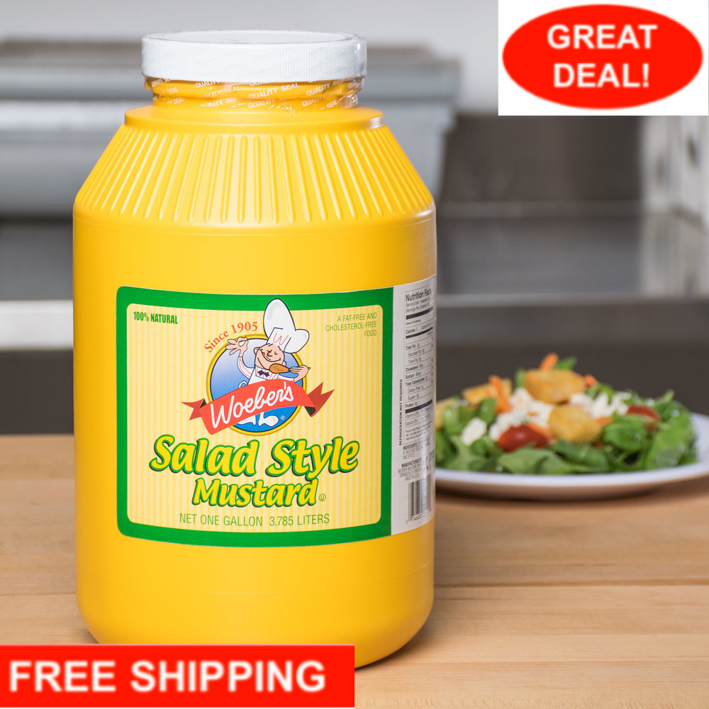 Woeber’s 1 Gallon Yellow Mustard – 4/Case
