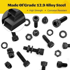All-in-One M6 Screws Kit – 174 Pieces, 8 Sizes, Durable Anti-Rust Design