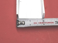 2″ x 1″ x 1/8″ Wall 6063 T52 ALUMINUM CHANNEL 46″ long Mill Stock