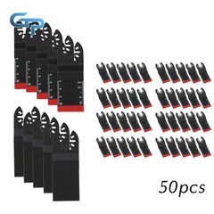 50 PCS Bi-Metal Multi Tool Blades 34MM Oscillating Saw Blades for Wood Plastic