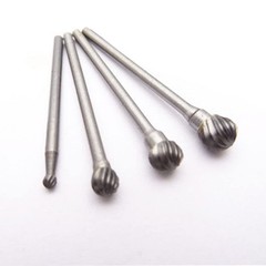4 Pcs Ball Shape Aluminum Cutting Burr Set – 3/32” Shank Tungsten Carbide En…