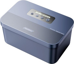 Timed Lock Box with Timer Lockable Storage Box for Phone Snacks Focus Dark Blue