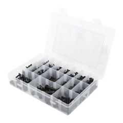 550Pcs 304 Stainless Steel Black Wood Screws, Phillips Pan Head Assortment Kit