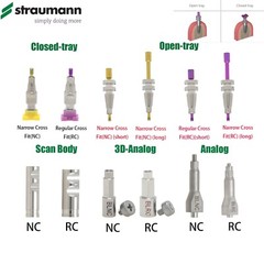Hiossen/Nobel/Straumann Open/Closed Tray Posts Healing & Locator Abutments Caps