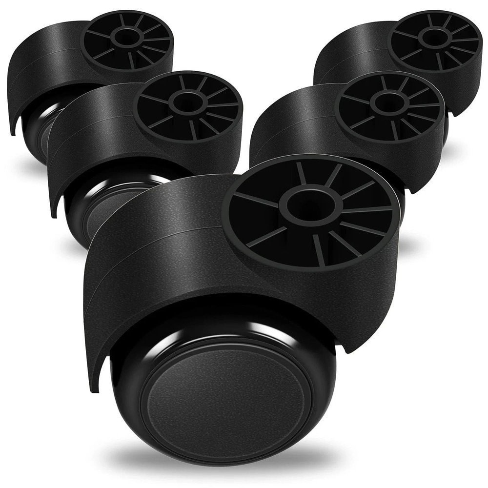 Stemless Office Chair Casters 2in Silent Rolling Wheels Replacement 5PCS Set New
