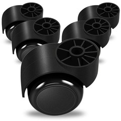 Stemless Office Chair Casters 2in Silent Rolling Wheels Replacement 5PCS Set New