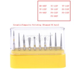 5 Kits AZDENT Dental Diamond Burs Set FG Polishing Kit for High Speed handpiece
