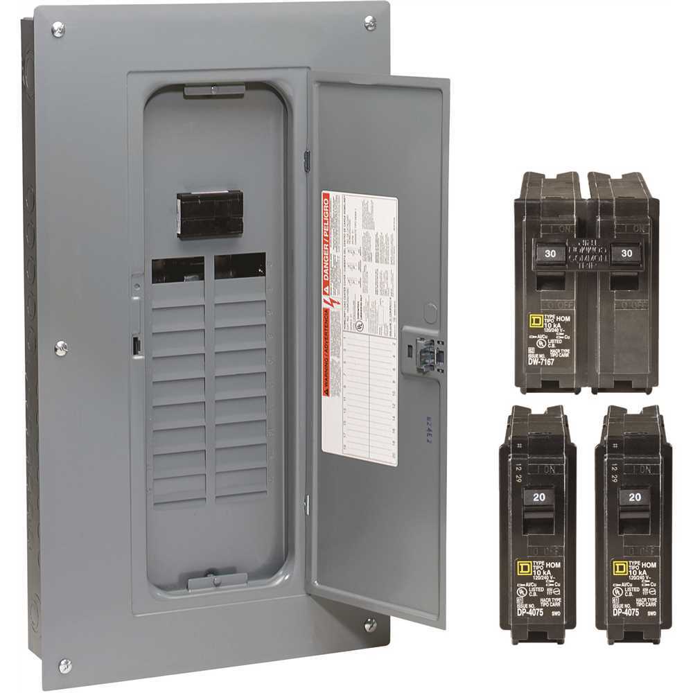 Homeline 100 Amp 20-Space 40-Circuit Indoor Main Breaker Qwik-Grip Plug-On Neutr