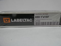 Labeltac LT104 Red Labeling Tape 1inx 150ft