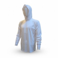 Neon Yellow Long Sleeve Safety Shirt With Hoodie, Polyester Birdeye mesh fabric