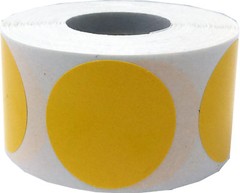 Circle Color Dot Stickers | 1.25″ Inches Round – 500 Pack | Pick One Color