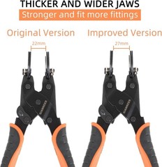 Push to Connect Removal Tool Disconnect Tongs for 1/2 3/4 1 In PEX Push Fitting