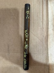 One Piece 4140 Hot Rolled Steel Bar Round Stock Heat Treated 7/8” OD x ~10”
