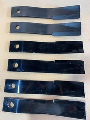 Set/6 blades for Bush Hog 2715 12715 Flexwing Rotary Cutter 50054545 / 50054546